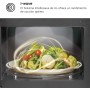 LG MH6535GIB - Microondas con grill, 1000 W, Smart Inverter, Display digital, Color Negro Transparente, 1000 W, 25 l
