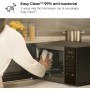 LG MH6535GIB - Microondas con grill, 1000 W, Smart Inverter, Display digital, Color Negro Transparente, 1000 W, 25 l