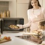 LG MH6535GIB - Microondas con grill, 1000 W, Smart Inverter, Display digital, Color Negro Transparente, 1000 W, 25 l