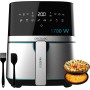 Cecotec Freidora de Aire sin Aceite de 6 L Air Fryer Cecofry Bombastik 6000. 1700 W, Tecnología PerfectCook, Temperatura y