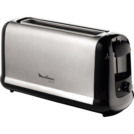 Moulinex Classic LS330D Tostador Acero Inoxidable, 2 Ranuras largas y anchas, 1400 W, 6 Posiciones Tostado, Función Stop y