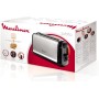 Moulinex Classic LS330D Tostador Acero Inoxidable, 2 Ranuras largas y anchas, 1400 W, 6 Posiciones Tostado, Función Stop y