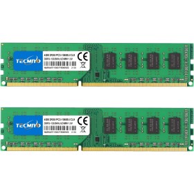 TECMIYO 8GB DDR3 (2x4GB) PC3-10600U Memoria RAM DDR3 1333MHZ DIMM DDR3-1333 UDIMM 2RX8 Dual Rank CL9 1.5V 240 Pin Unbuffered