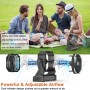 Ventilador de camping con linterna LED recargable 20000mAh Ventilador de tienda de campaña al aire libre con luz y gancho