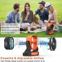 Ventilador de camping con linterna LED recargable 20000mAh Ventilador de tienda de campaña al aire libre con luz y gancho