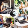ELZO Ventiladores de sobremesa, Camping USB 12000mAh Silencioso Portátil Personal Recargable Ventilador de Mesa con 3