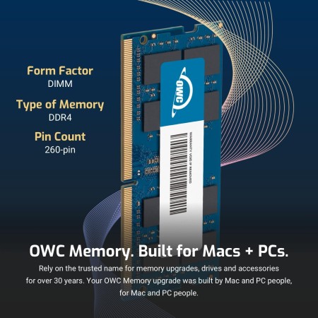 OWC 32.0GB (2 x 16GB) 2666MHz DDR4 PC4-21300 SO-DIMM Actualización de Memoria de 260 Pines, (2666DDR4S32P), para iMac 2019-2020