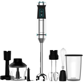 Cecotec Batidora de mano Power TitanBlack 1500 XL PerfectCream&Crush. 1500 W, Tecnología CrossBlades con Cuchillas de 4 hojas,