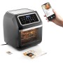 InnovaGoods® Freidora de aire sin Aceite 12L, 1800W con con 8 Accesorios,10 programas, pantalla táctil, temporizador, Horno Aire