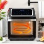 InnovaGoods® Freidora de aire sin Aceite 12L, 1800W con con 8 Accesorios,10 programas, pantalla táctil, temporizador, Horno Aire