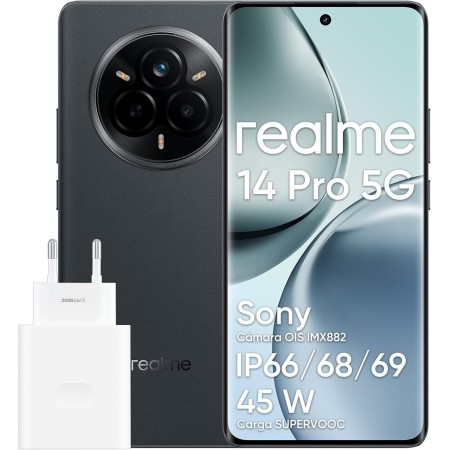 realme Smartphone 14 Pro 5G, 12 + 512 GB, chipset MediaTek Dimensity 7300, cámara OIS de 50 MP, Pantalla Curva 3D de 6,77" y 120