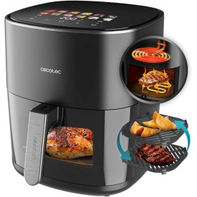 Cecotec Freidora de Aire sin Aceite de 6,5L con Doble Resistencia, Plancha, Grill, Air Fryer Cecofry&Grill Duoheat 6500. 2200W,