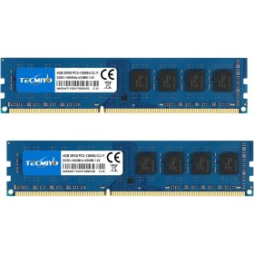 TECMIYO 8GB Kit(2x4GB) DDR3 PC3-12800U DDR3 1600MHz 8GB Memoria RAM CL11 1.5V 240Pin Non-ECC Unbuffered UDIMM Módulo de Memoria