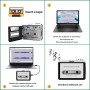 Reshow Reproductor de Cassette - Reproductor de Cinta Portable Captura Audio Música MP3 vía USB - Compatible con Windows y Mac –