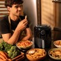 Cecotec Freidora de Aire sin Aceite de 2,5 L - Air Fryer Cecofry Pixel 2500. 1200 W, Dietética, Manual y Compacta, Temporizador,