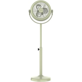 Cecotec Ventilador de Pie Retro EnergySilence 250 ClassicStyle Green. 25W, Diámetro de 10", 3 Aspas Aerodinámicas, Inclinación