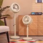 Cecotec Ventilador de Pie Retro EnergySilence 250 ClassicStyle Green. 25W, Diámetro de 10", 3 Aspas Aerodinámicas, Inclinación
