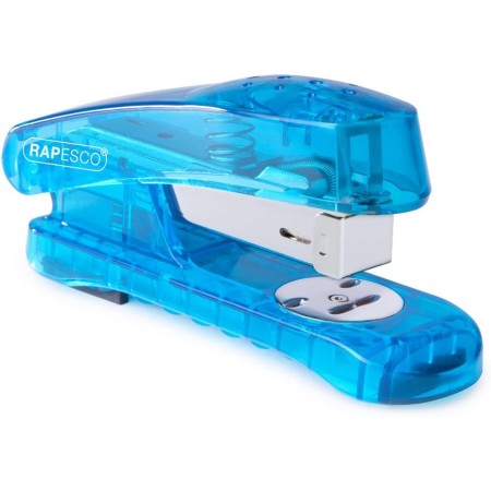 Rapesco 1393 Snapper Grapadora, 20 Hojas de Capacidad, Usa Grapas 26/6 y 24/6, Turquesa Transparente