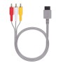 AUTOUTLET Cable De AV Wii U / 6 pies Will, 1.8M Composite Retro 3 RCA Plateado en Oro Cable Estándar de Audio y Video AV para