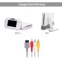 AUTOUTLET Cable De AV Wii U / 6 pies Will, 1.8M Composite Retro 3 RCA Plateado en Oro Cable Estándar de Audio y Video AV para