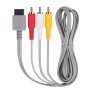 AUTOUTLET Cable De AV Wii U / 6 pies Will, 1.8M Composite Retro 3 RCA Plateado en Oro Cable Estándar de Audio y Video AV para