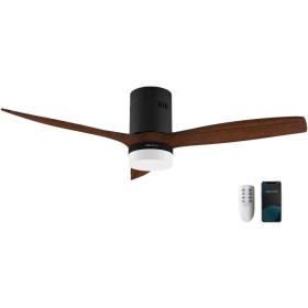 Cecotec Ventilador de Techo con Luz y Wifi EnergySilence Aero 5600 Black Aqua Connected. 40 W, 52” con 3 Aspas, Mando a