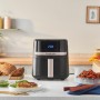Russell Hobbs freidora de aire, freidora sin aceite de 4.3 l, Air Fryer, 9 programas, máx. 200 °C, Rapid Air, táctil, asar,