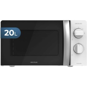 Cecotec Microondas ProClean 2010. 700 W de Potencia, 20L de Capacidad, Tecnología 3DWave, Modo Descongelación, 6 Niveles de