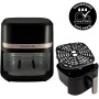 Russell Hobbs freidora de aire, freidora sin aceite de 4.3 l, Air Fryer, 9 programas, máx. 200 °C, Rapid Air, táctil, asar,