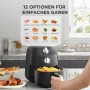 Midea Heißluftfritteuse 2L Freidora de aire de 1150 W, Frittieren ohne Cerveza, HeißlufFritteusen, Automatische Abschalt
