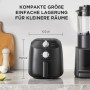 Midea Heißluftfritteuse 2L Freidora de aire de 1150 W, Frittieren ohne Cerveza, HeißlufFritteusen, Automatische Abschalt