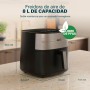 Princess freidora de aire - Dos resistencias - Libre de BPA y de PFAS - XXL - 8 L - Programas pregrabados - Temperatura