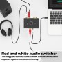 Huybaa Adaptador de Audio Estéreo de RCA Bidireccional Convertidor de Audio de L -R con Botón de Volumen Divisor de Audio con