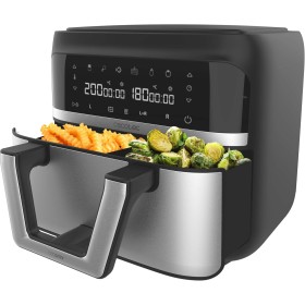 Cecotec Freidora de Aire sin Aceite - 9L Divisible en 2 - Air Fryer Cecofry Dual 9000. 2850W, Dietética y Digital, Panel Táctil,
