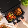 Cecotec Freidora de Aire sin Aceite - 9L Divisible en 2 - Air Fryer Cecofry Dual 9000. 2850W, Dietética y Digital, Panel Táctil,