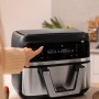Cecotec Freidora de Aire sin Aceite - 9L Divisible en 2 - Air Fryer Cecofry Dual 9000. 2850W, Dietética y Digital, Panel Táctil,