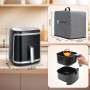 Aigostar Cube - Freidora de aire XXL, 1900W, 7L Air fryer. Libro de recetas incluido, panel LED táctil. Doble uso: con cesta o