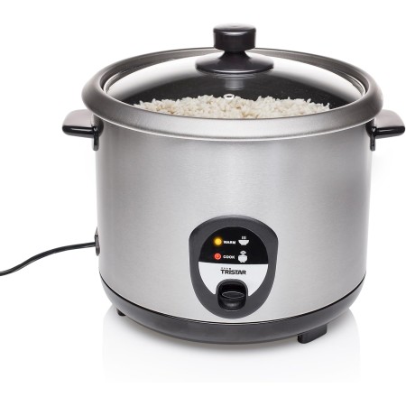 Tristar RK-6126 Arrocera, Capacidad 1 litro, Función para Mantener el Calor, Apagado Automático, Incluye Taza Medidora, Espátula
