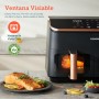 Cosori Freidora de Aire Grande con Doble Cesta 8,5L Air Fryer, Alta Pontencia y Velocidad, Max 8-10 Personas, 10 Funciones,