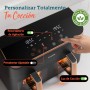 Cosori Freidora de Aire Grande con Doble Cesta 8,5L Air Fryer, Alta Pontencia y Velocidad, Max 8-10 Personas, 10 Funciones,