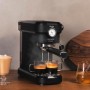 Cecotec Cafetera Express Cafelizzia 790 Steel para Espressos y Cappuccinos. 1350 W, Brazo portafiltros con Doble Salida y Dos