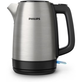 Philips Hervidor de Agua - 1.7L, Tapa con Resorte, Indicador Luminoso, Acero Inox, Base con Giro (HD9350/90)