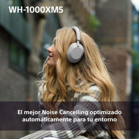 Sony WH-1000XM5 Noise Cancelling, Auriculares de Diadema Bluetooth, Llamadas, Hi-Res, Audio, 30H de batería, Carga rápida,