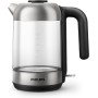 Philips Hervidor de Agua - 1.7L, Tapa con Resorte, Indicador Luminoso, Acero Inox, Base con Giro (HD9350/90)