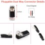 RUNCCI-YUN 20m Cable Extensión Tira LED Cable de Conexión DC 12V Cinta LED 2 Pin Cable Conector Banda LED Separable Extensio,