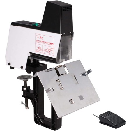 Grapadora rápida manual eléctrica Grapadora de libros de 2 a 30 hojas con pedal, rápida 106 Actualización Grapadora de caballete