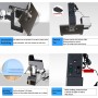 Grapadora rápida manual eléctrica Grapadora de libros de 2 a 30 hojas con pedal, rápida 106 Actualización Grapadora de caballete