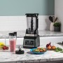 Ninja Batidora de vaso 2 en 1, 1200 W, 3 programas automáticos, 4 ajustes manuales, tecnología Auto-iQ, Jarra de 2,1 l y vaso de