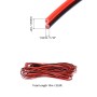 QWORK® 22AWG Cable Electronica,10 Metros Cable De Alambre Rojo Negro De 2 Núcleos, Cable Electrico De Extensión, Para Tira De