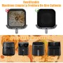 23cm Molde Silicona Freidora de Aire, 2PCS Caliente Air Fryer Accesorios Para Cosori 5,5L/6L/6,L, Philips Série 2000 6.2L